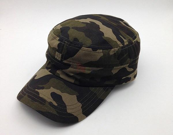 Τρισδιάστατη κεντητική καπέλων βαμβακιού μαθητών στρατιωτικής σχολής ΚΑΠ 100% κάλυψης στρατιωτική που εγκαθίσταται
