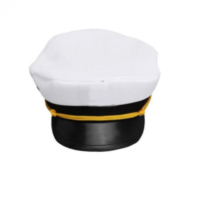 Προωθητική άσπρη συνήθεια καπετάνιος Sailor Hat Blank καπετάνιος καπέλο