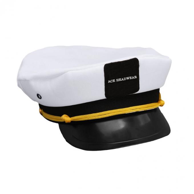 Προωθητική άσπρη συνήθεια καπετάνιος Sailor Hat Blank καπετάνιος καπέλο