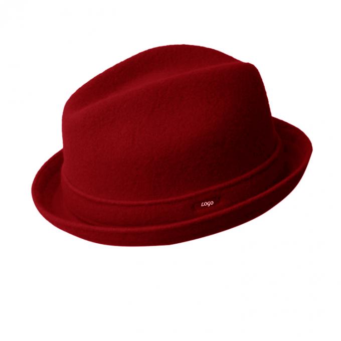 Το καπέλο Fedora φορέων μαλλιού, μαλλί καπέλων της Jazz faux αισθάνθηκε το fedora για το άτομο