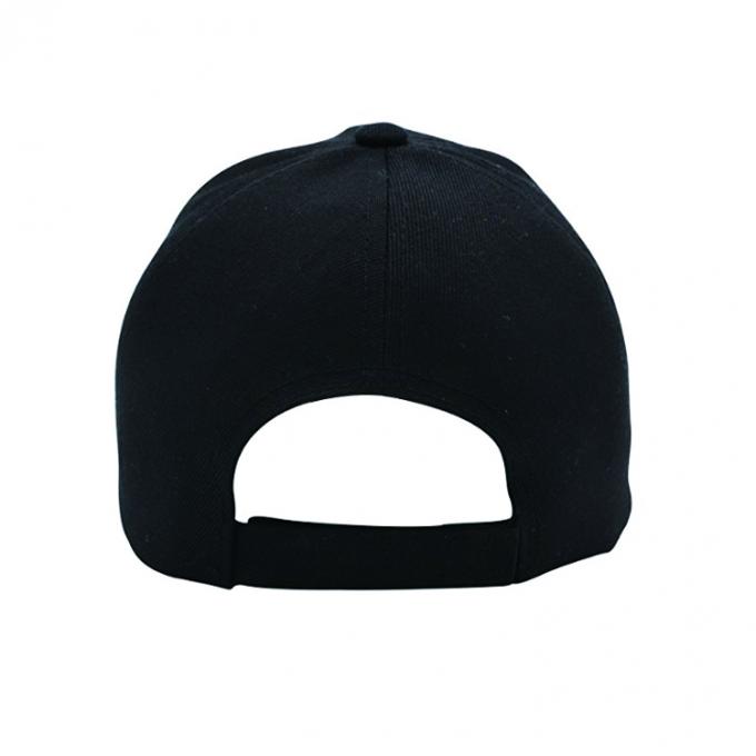 Υπαίθριο διευθετήσιμο σαφές μαύρο καπέλο του μπέιζμπολ συνήθειας, καπέλα του μπέιζμπολ των ατόμων