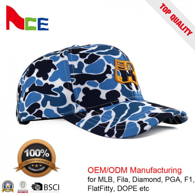 Τυπωμένοι Camo cOem καπέλων του μπέιζμπολ/ACE Headwear αθλητικών καπέλων ODM