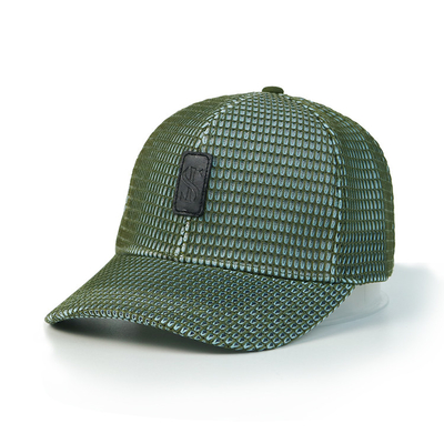 Προ καμπυλωτό 6 Panel Trucker Καπέλο με Custom Logo δερμάτινο Patch Mesh Μπαμπά Baseball Cap