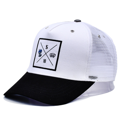 5 Πίνακας Mesh Trucker Cap Hat High Profile Crown Προσαρμόστε το λογότυπο