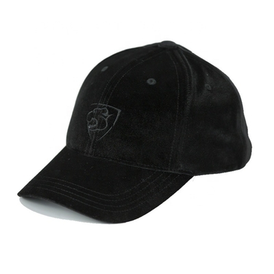 Για άνδρες και για γυναίκες εγκατεστημένα μη δομημένα καπέλα του μπέιζμπολ, μαύρο καπέλο μπέιζ-μπώλ βελούδου γρήγορα ξηρό