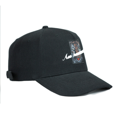 Ατόμων μετάλλων πορπών καπέλων μαύρο ζωικό καπέλο μπέιζ-μπώλ μπαλωμάτων λογότυπων καλυμμάτων κεντημένο συνήθεια
