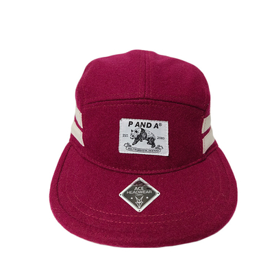 Μαλλί 5 συνήθειας μόδας καπέλο τροχόσπιτων επιτροπής για το κόκκινο χρώμα 5662CM παιδιών