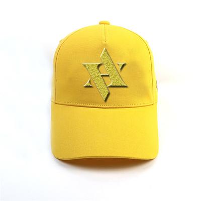 Κίτρινα τυπωμένα καπέλα του μπέιζμπολ 5 καπέλα του μπέιζμπολ μόδας επιτροπών/γυναικών “S