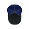 τρισδιάστατη κεντημένη επιστολή 5 μπλε ενιαία πλαστική πόρπη καπέλων του μπέιζμπολ επιτροπής