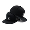 55cm κλασικό μαύρο επίπεδο καπέλων διευθετήσιμο καπέλο Snapback βαμβακιού πορπών πίσω καθαρό