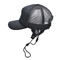 Μαύρο αθλητικός Trucker 5 επιτροπής καπέλων πολυεστέρα λογότυπο συνήθειας πλέγματος πίσω κεντημένο