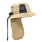 Καπέλο 100% Poylester κάδων ψαράδων λογότυπων συνήθειας με την προστασία μαντίλι στον ήλιο