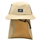 Καπέλο 100% Poylester κάδων ψαράδων λογότυπων συνήθειας με την προστασία μαντίλι στον ήλιο