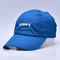 Μπλε διευθετήσιμα Webbing Snapback νάυλον μετάλλων πορπών καπέλα γκολφ πολυεστέρα βαμβακιού νάυλον για τις υπαίθριες δραστηριότητες