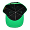 Για άνδρες και για γυναίκες 6 επιτροπής Snapback κοτλέ ύφασμα χρώματος καπέλων πράσινο εξατομικεύσιμο