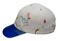 Άσπρη PU εκτύπωση κινούμενων σχεδίων καπέλων αθλητικών μπαμπάδων και διαφανής χείλος διευθετήσιμοι για για άνδρες και για γυναίκες