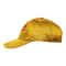 Όμορφο κίτρινο καπέλο του μπέιζμπολ σατέν, αθλητικά καλύμματα πόλεων για την προστασία ήλιων