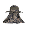 100% καπέλο πεζοπορίας Boonie των ατόμων προστασίας ήλιων βαμβακιού με το ύφος βελούδου χτυπημάτων λαιμών