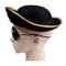 Διακοσμητικό μαύρο καπέλο πειρατών αποκριών, μοναδικό φοβιτσιάρες κρανίο καπέλων φεστιβάλ που διαμορφώνεται