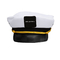 Προωθητικός λευκός ναυτικός καπετάνιος Hat, κενό καπέλο καπετάνιων εξατομικευμένο
