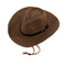 Μοντέρνο πλεκτό καπέλο αχύρου θερινών κάουμποϋ με το κεντημένο λογότυπο