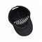 100% μαύρα κεντημένα καπέλα του μπέιζμπολ βαμβακιού για καμμμένο το άτομα ύφος γείσων