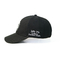 Υπαίθριο διευθετήσιμο κεντημένο κενό μαύρο χρώμα συνήθειας καπέλων του μπέιζμπολ σαφές