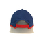 COem τυπωμένο υπηρεσία μπάλωμα κεντητικής μπαλωμάτων καπέλων του μπέιζμπολ λαστιχένιο μπλε ναυτικό