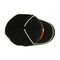 Πόρπη 6 μετάλλων cOem Twill συνήθειας χείλων καμπυλών λογότυπων κεντητικής καπέλων του μπέιζμπολ επιτροπής ο Μαύρος βαμβακιού