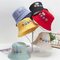 Κινούμενων σχεδίων χαριτωμένα αγοριών κοριτσιών βαμβακιού κάδων καπέλα παραλιών προστασίας ήλιων χείλων καπέλων ευρέα