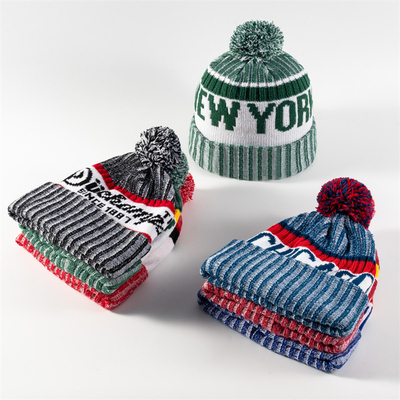 Καπέλα Unisex Beanies με επιλογές χρώματος σχεδιασμού OEM/OEM σε μαύρο/πράσινο/σκούρο κόκκινο καπέλο περιφέρειας 58cm