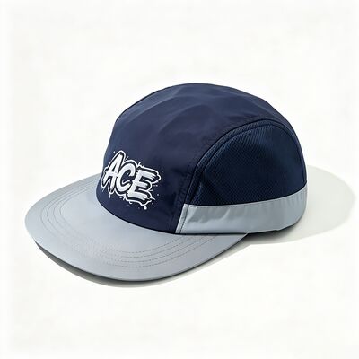 Unisex 5 Panel Camper Hat Μεσαίο μήκος άκρου Αντιδιαστολή ράψιμο Ελαφρύ βάρος ανθεκτικό Κατάλληλο για καθημερινή και εξωτερική χρήση