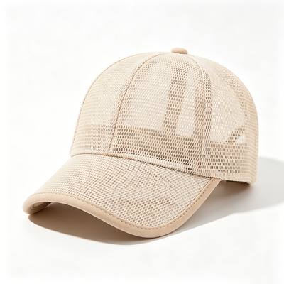 Υψηλό προφίλ 6 Panel Baseball Cap Μαύρο πλύσιμο χεριών Φροντίδα Αναπνευστικό ύφασμα Κρατά το κεφάλι δροσερό κατά τη διάρκεια της σωματικής δραστηριότητας
