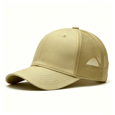 Προσαρμοσμένο μέγεθος 6 Panel Trucker Cap με κεντημένο λογότυπο και βαμβακερό μπάνιο για όλες τις εποχές