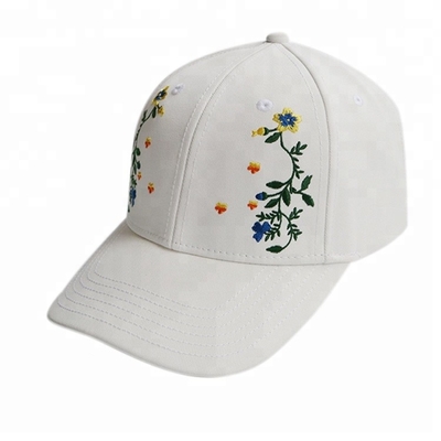 Το χαριτωμένο κεντημένο λουλούδι καπέλων του μπέιζμπολ θερινών κυριών διαμόρφωσε το μέγεθος 56~60 εκατ.