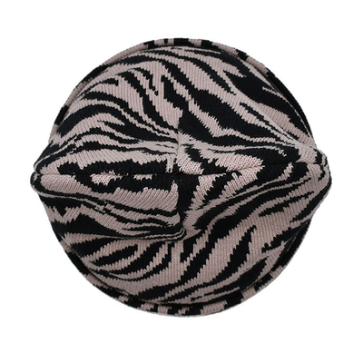 20 Years Factory Knit Beanie Common Fabric Embroidery/Bank Pattern