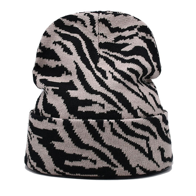 20 Years Factory Knit Beanie Common Fabric Embroidery/Bank Pattern
