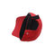Κλασικό κυρτό γείσο πέντε καπέλο του μπέιζμπολ επιτροπής με το κόκκινο 4 οπών