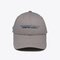 Άσπρο βαμβάκι 6 ενισχυμένες καπέλο του μπέιζμπολ ραφές επιτροπής με το λογότυπο κεντητικής συνήθειας