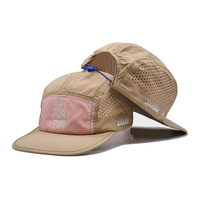 Προσαρμοσμένο λογότυπο Unisex με 5 πάνελ Camper Flat Brim One Size Fits All