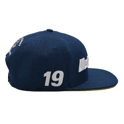 Τρισδιάστατα κεντημένα Snapback βαμβακιού επίπεδα καπέλα του Μπιλ Gorras για τα άτομα