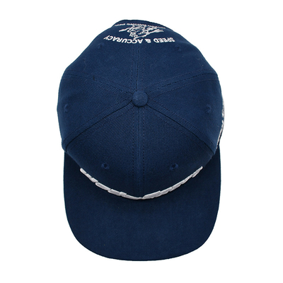 Τρισδιάστατα κεντημένα Snapback βαμβακιού επίπεδα καπέλα του Μπιλ Gorras για τα άτομα
