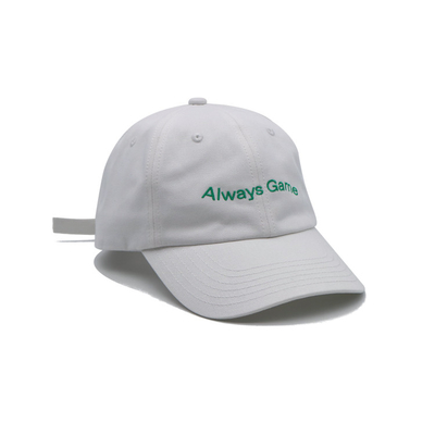 Έμβιτρισμένο λογότυπο 6 Πίνακας Baseball Cap με ρυθμιζόμενο ιμάντα και βαμβακερό ύφασμα