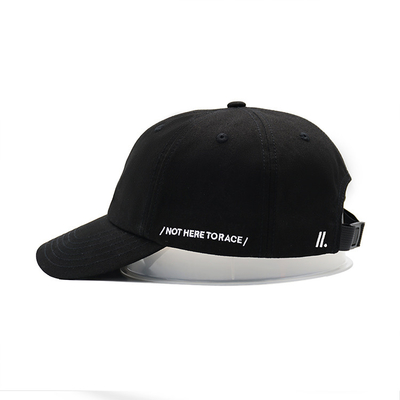Μη δομημένο 6 Πίνακας Baseball Cap με καμπύλη οπτική επιφάνεια Προσαρμόστε το χρώμα Κατασκευασμένο μπροστινό πάνελ