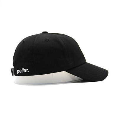 Μη δομημένο 6 Πίνακας Baseball Cap με καμπύλη οπτική επιφάνεια Προσαρμόστε το χρώμα Κατασκευασμένο μπροστινό πάνελ