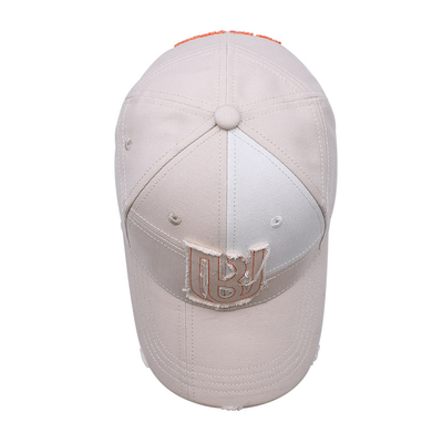 Προσαρμοσμένο Full Seasons Baseball Cap Factory Λευκό Baseball Cap με λεπτομερή χειροτεχνία