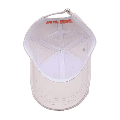Προσαρμοσμένο Full Seasons Baseball Cap Factory Λευκό Baseball Cap με λεπτομερή χειροτεχνία