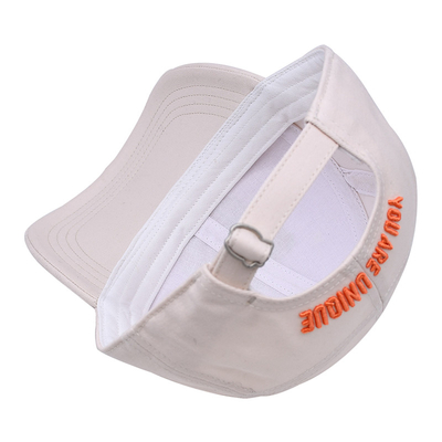 Προσαρμοσμένο Full Seasons Baseball Cap Factory Λευκό Baseball Cap με λεπτομερή χειροτεχνία