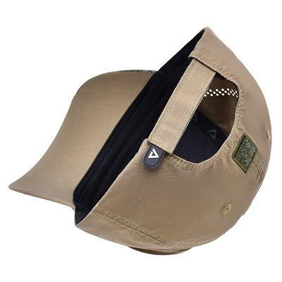 Ρυθμίσιμο ιμάντα Velcro 6 Πίνακας Baseball Cap με καμπυλωτή οπτική επιφάνεια και 6 Eyelets