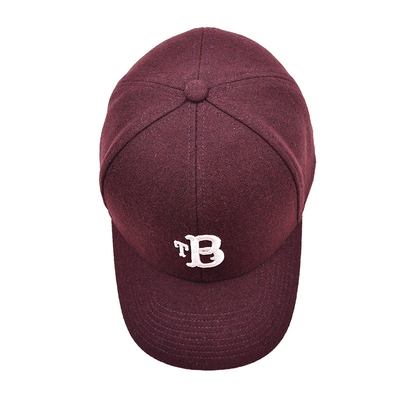 Υψηλό προφίλ 6 Πίνακας Baseball Cap με ρυθμιζόμενο κλείσιμο ιμάντα και βαμβακερό Sweatband